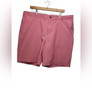 Faherty All Day 38 pink men’s preppy varsity Ivy golf resort wear shorts